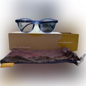 Sunski Yuba Dark Sapphire Slate Sunglasses